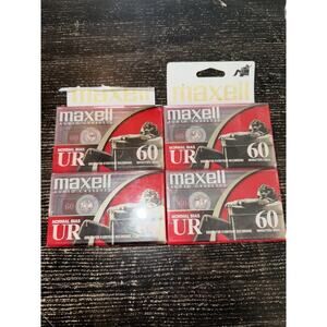 Lot Of 2 MAXELL UR 60 Minute Normal Bias Blank Audio Cassette Tapes 2-Packs